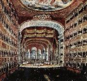 leigh hunt the interior of the teatro san carlo in naples where several of rossini s operas were fist performed Spain oil painting artist